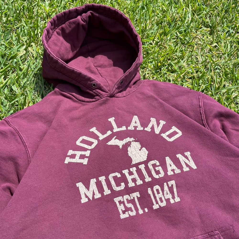 Vintage Y2K Holland Michigan Outdoors Hoodie